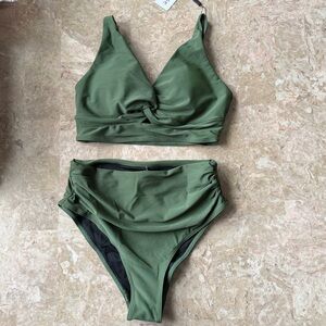 AI’MAGE~High Waisted Bikini Swimsuit Set, Size Small NWT